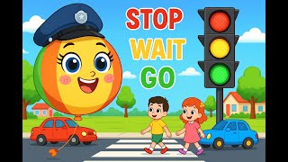 🚦Red, Yellow, Green Learn Traffic Lights With Whispi Stop, Wait, Go| Nursery Rhymes & Kids Songs