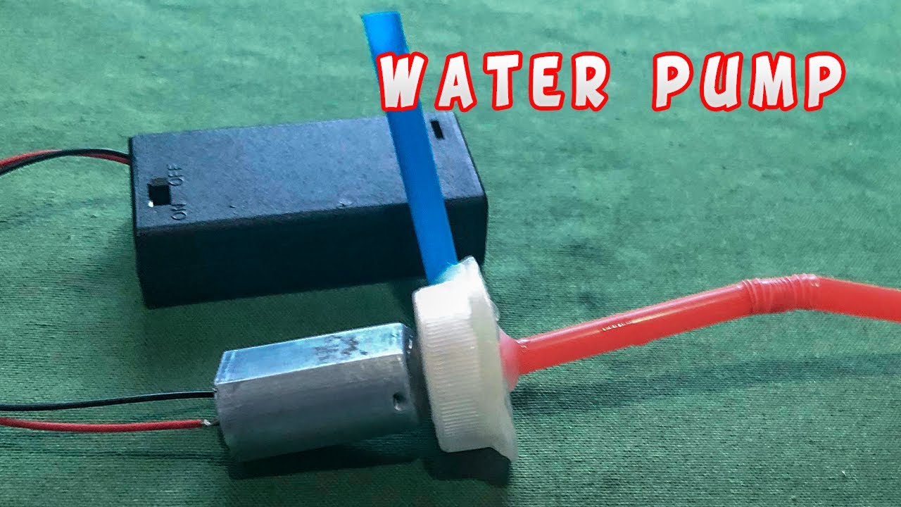 How to make a mini water pump at home. YouTube