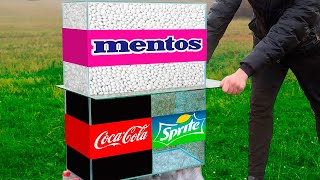 Experiment: Coca Cola VS Mentos & Sprite VS Mentos