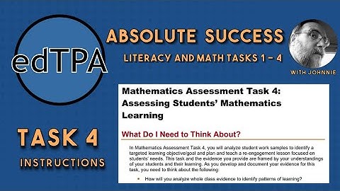 edTPA Task 4 Math Instructions from Literacy and Math Tasks 1-4 from Johnnie