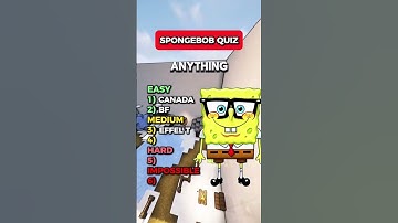 SpongeBob Quiz! #spongebob #fyp #foryoupage #quiz #exam #dontsaythesamething