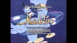 Aladdin Disney Movie TV Spot (1992)