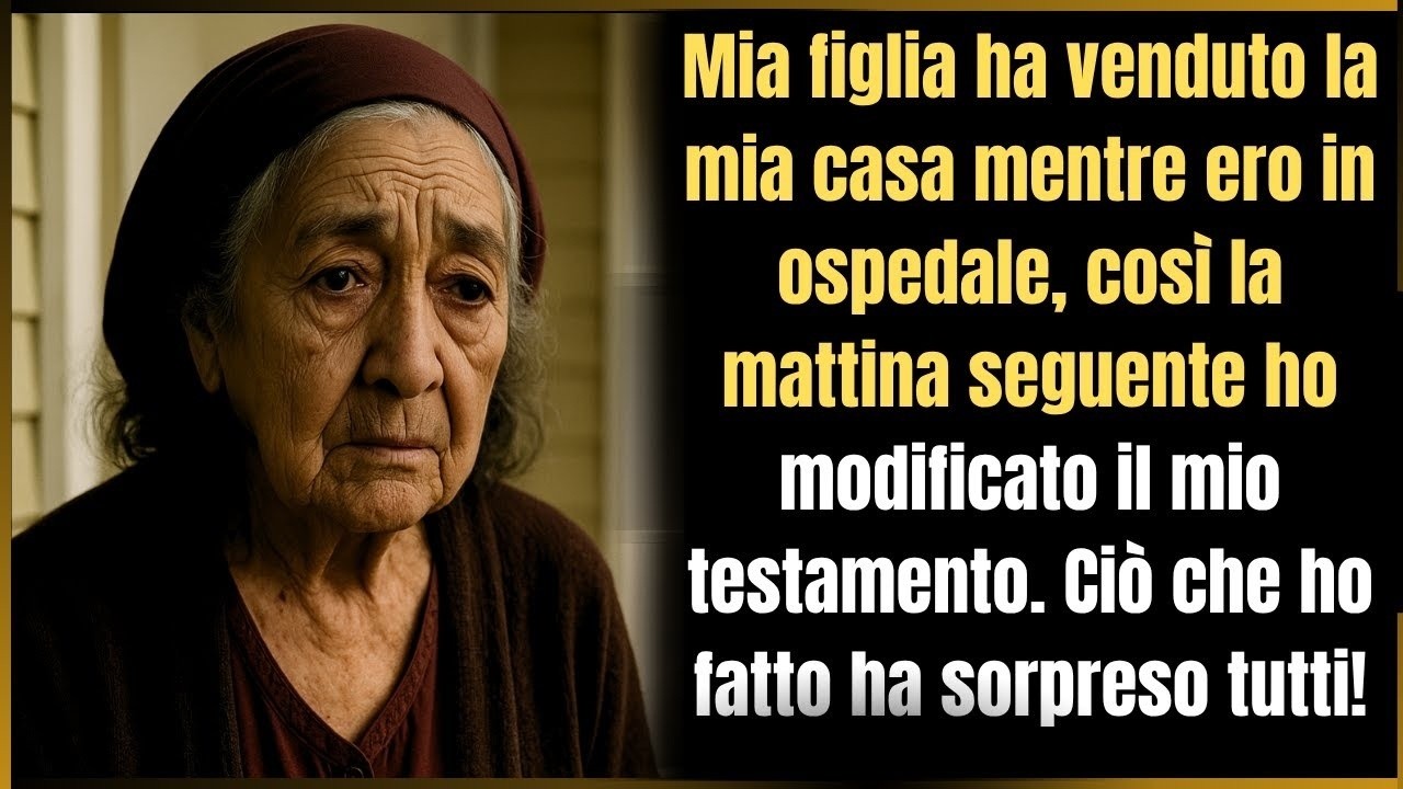 Mia figlia ha venduto la mia casa mentre ero in ospedale. “Mamma, ti sei ricordata di trasferire quei soldi?” mi chiese quella mattina, senza un bacio, senza un “come stai”. Poi il caffè solo per...