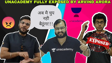 Arvind Arora Sir Exposed Unacademy scam and Supported Alakh sir(Physics WALLHA) | Unacademy Reality