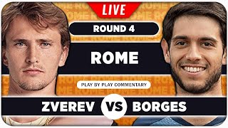 ZVEREV vs BORGES • ATP Rome 2024 • LIVE Tennis Play-by-Play Stream