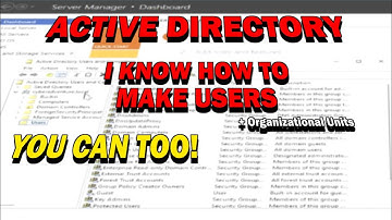 How I Created Users and OUs in Active Directory
