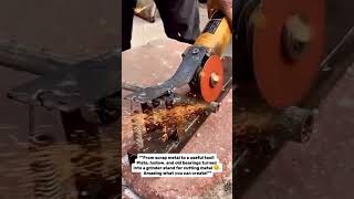 Scrap Metal HACK – DIY Grinder Stand #ScrapMetalArt #DIYworkshop #Metalworking #WeldingProject