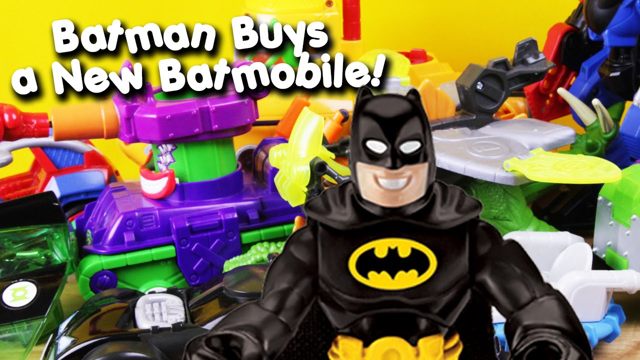 Batman buys a new imaginext batmobile toys new megatoys superhero funny