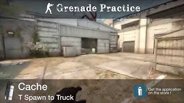 Grenade Practice : Cache Smoke  - T Spawn to Truck