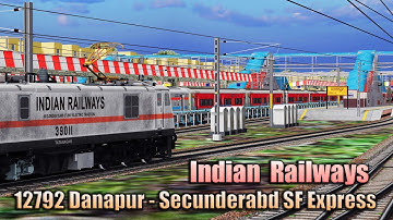 12792 Danapur - Secunderabad SF EXP  || Train journey | DNR TO STA| PART 1 || Open Rails