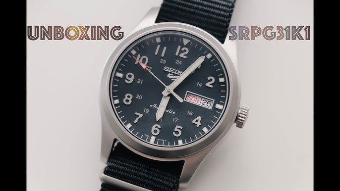 SEIKO 5 Sports Fields SRPG33K1 Green Military Watch - YouTube