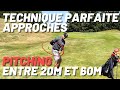 La technique pour les approches entre 20 et 60m le pitching au golf