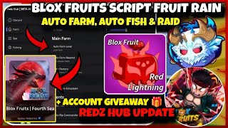 New Update Script Blox Fruit Mobile REDZ HUB V2 💣 FRUIT RAIN, AUTO FARM, AUTO FISH & RAID - 4 SEA