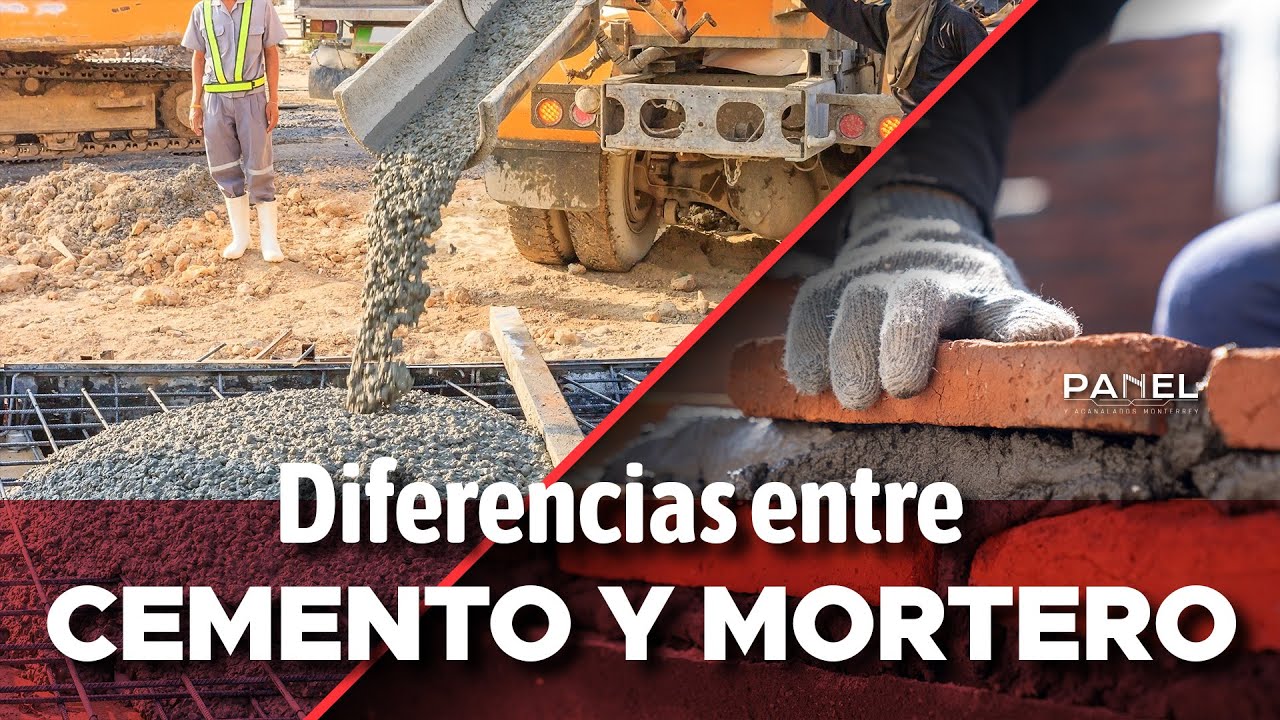 DIFERENCIAS entre el CEMENTO y MORTERO (lo que nadie te dice