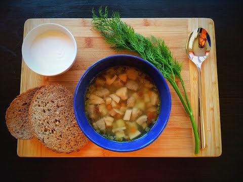 Видео рецепт Суп с белыми грибами