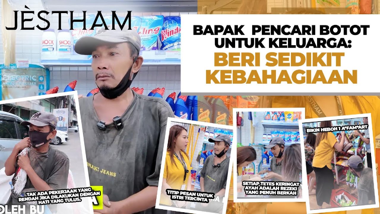 GAK NYANGKA, reaksi bapak ini ketika bertemu JESTHAM!!! BERJUANG DEMI KELUARGA…