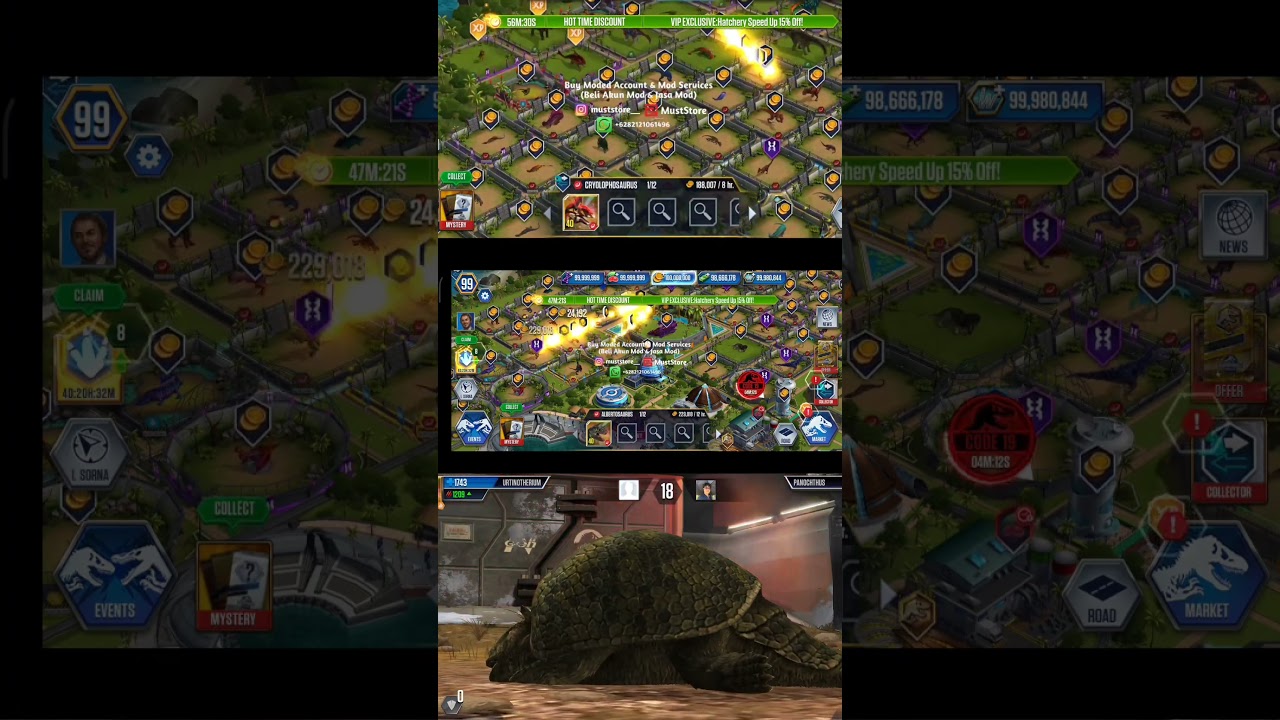 JURASSIC WORLD MOD IOS & ANDROID 