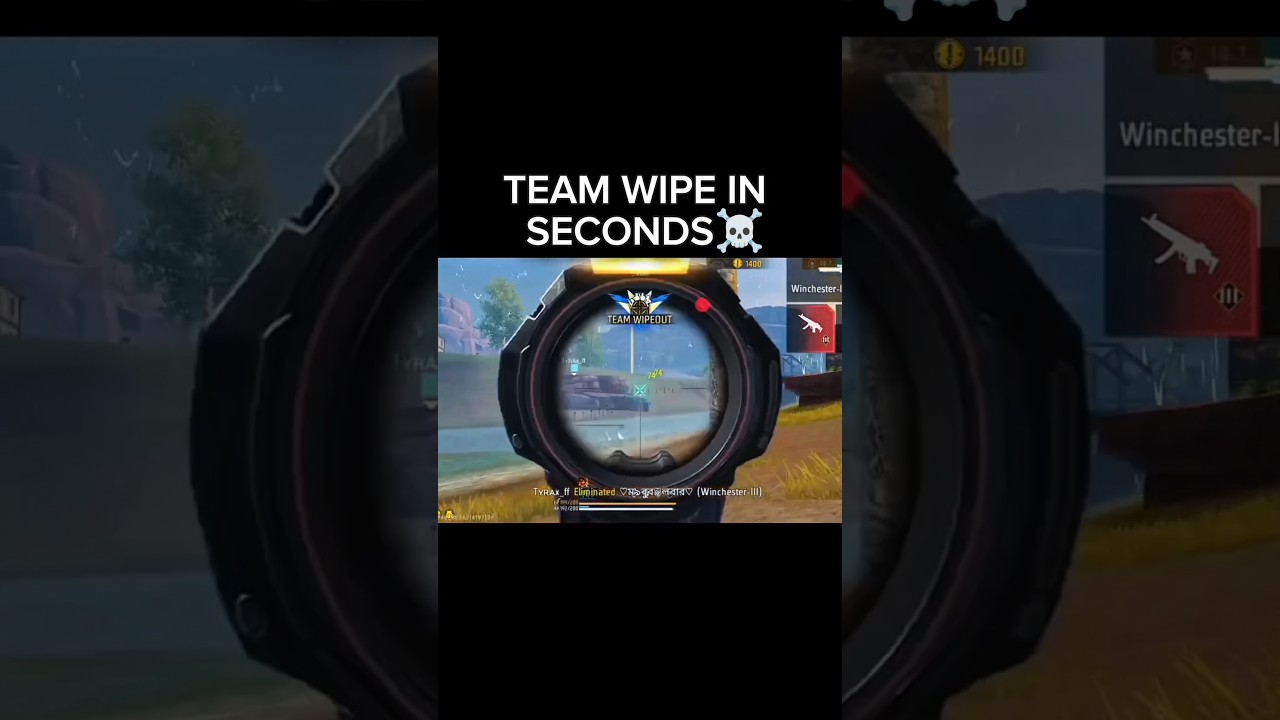 ☠️ 1vs3 TEAM WIPE IN SECONDS TOURNAMENT HIGHLIGHTS