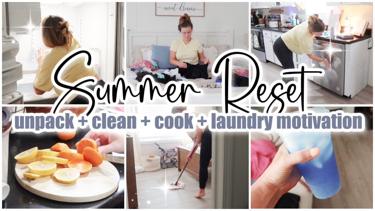 🍋 SUMMER RESET • whole house cleaning motivation • home refresh