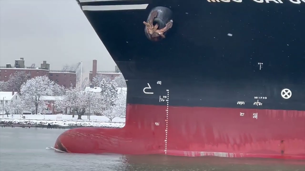 New York ship spotting 🇺🇸🗽❄️APL SOUTHAMPTON 🚢🙋‍♂️for seamen’s 