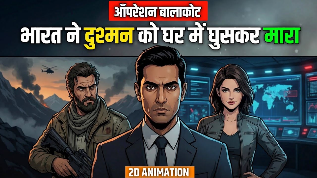 Wo Raat Jab India Ne Pakistan Ke Andar Ghus Kar Hamla Kiya | Balakot Air Strike | 2D Animation
