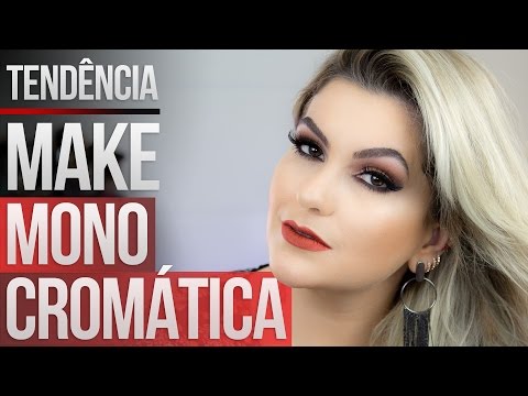 TENDÊNCIA: MAKE MONOCROMÁTICA POR ALICE SALAZAR