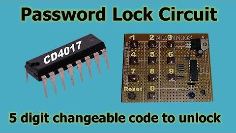 Password Lock Circuit