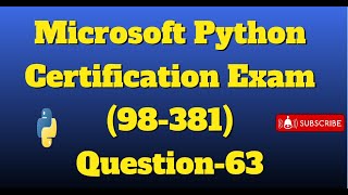python certification exam Question-63