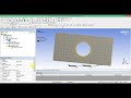 2.1 Прочностной анализ плоской пластины с отверстием в ANSYS Static Structural