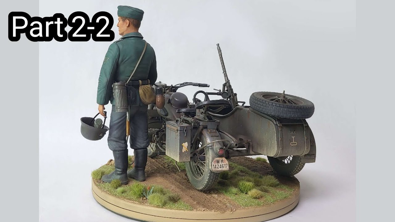 Moto BMW R72 Militaire Allemande De La Seconde Guerre Mondiale Avec Side-Car - Italeri 1/9 - Modèle Neuf