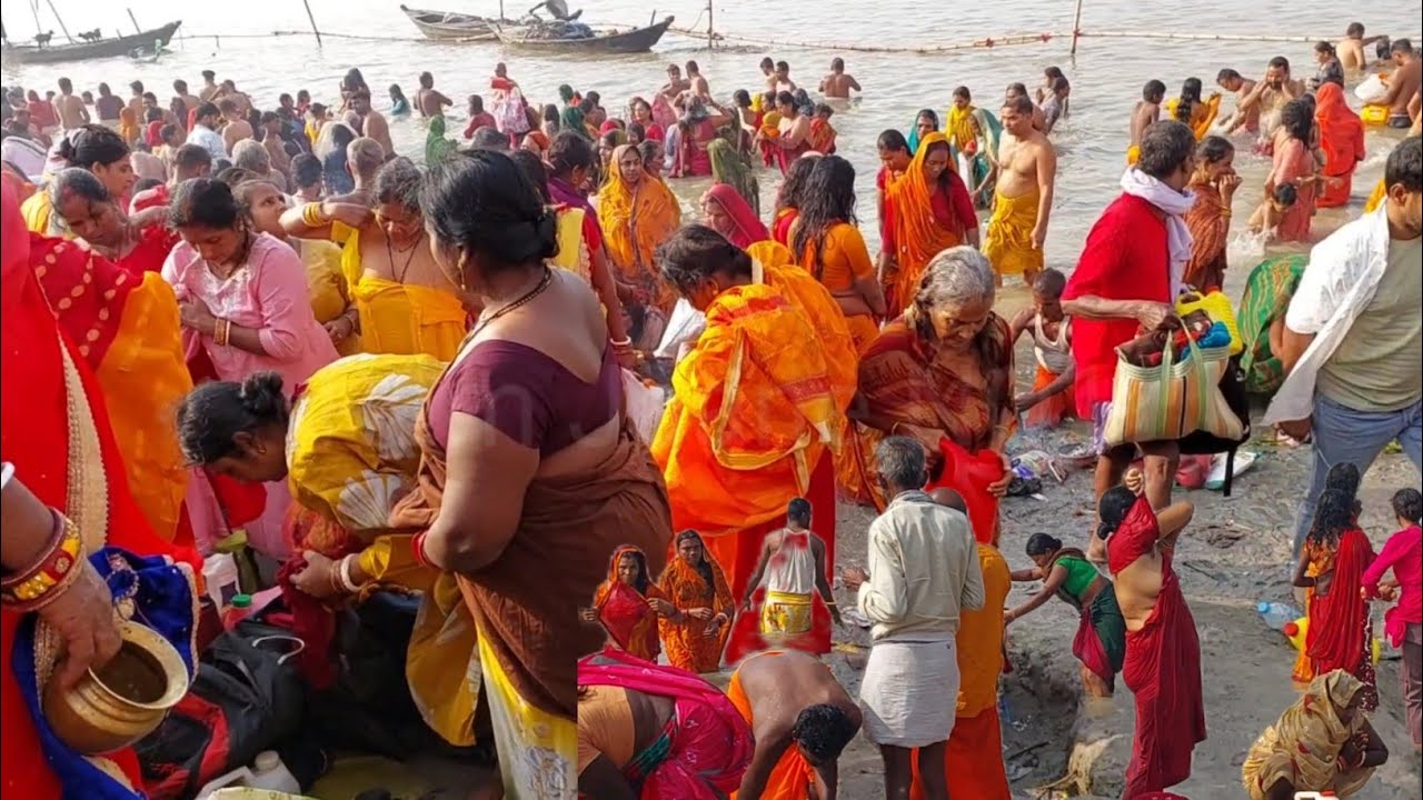 Saptahik Somwari Snan Simriya Dham2025🛕 प्रयागराज महाकुंभ स्नान मेला 2025🏖️ Patna Ghat Snan💯 Sonpur 