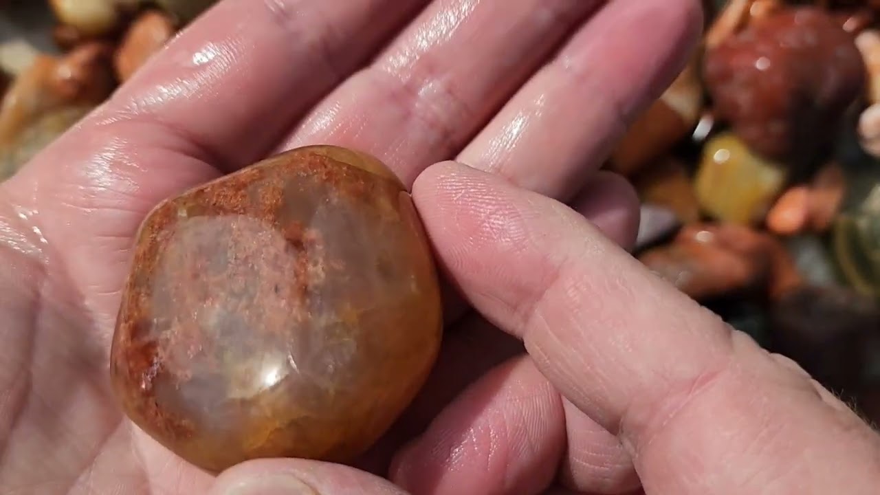 ROCK TUMBLER UPDATE #4 - Virginia Collected Rock Tumbler w/ Blue Quartz, Pink petrified wood & Agate