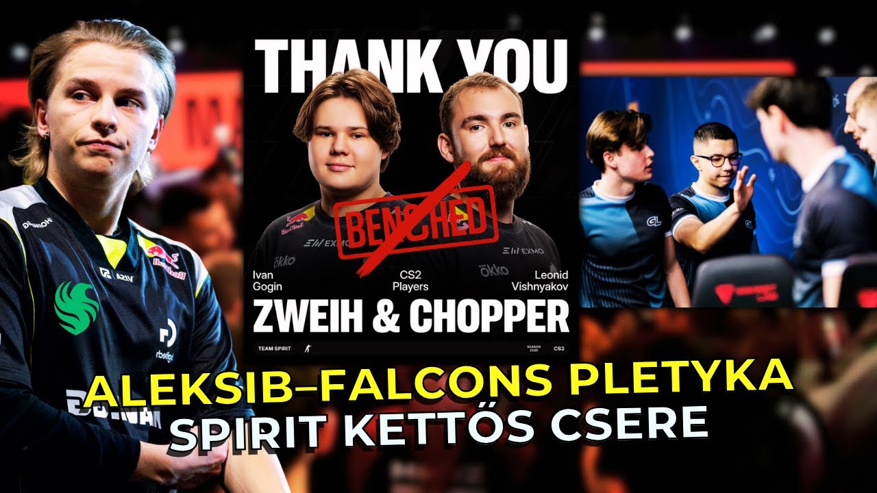 Rostermania káosz: ALEKSIB–Falcons pletyka + Spirit kettős csere 🙄