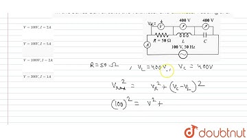 In the series LCR circuit , the voltmeater and ammeter reading are: