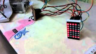 5*7 LED Multiplexing on Raspberry Pi computer