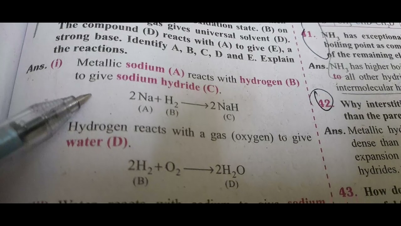 11th chemistry volume1 Unit 4 book back questions and answers - YouTube