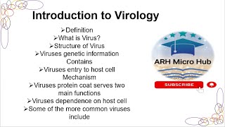 Intro; to Virology|Virus|Structure|GeneticInformation|Mechanism|Dependence|commonViruses#ARHMicroHub