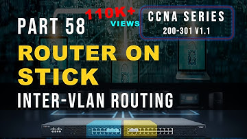 Master Router‑on‑a‑Stick | Inter‑VLAN Routing in Hindi | CCNA 200‑301 PART 58 | Exam‑Ready