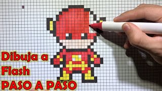 How to Draw Flash in 8-bit or Pixel Art! STEP-BY-STEP TUTORIAL