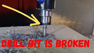 How to remove a broken drill bit.