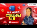 You Won't Believe How Simple PAGE LAYOUT in MS Word Can Be- Easy Guide by Rising Academy.