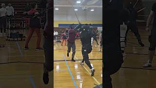 Stepping Kron to Left Zwerch  #martialarts #fencing #hema #sword