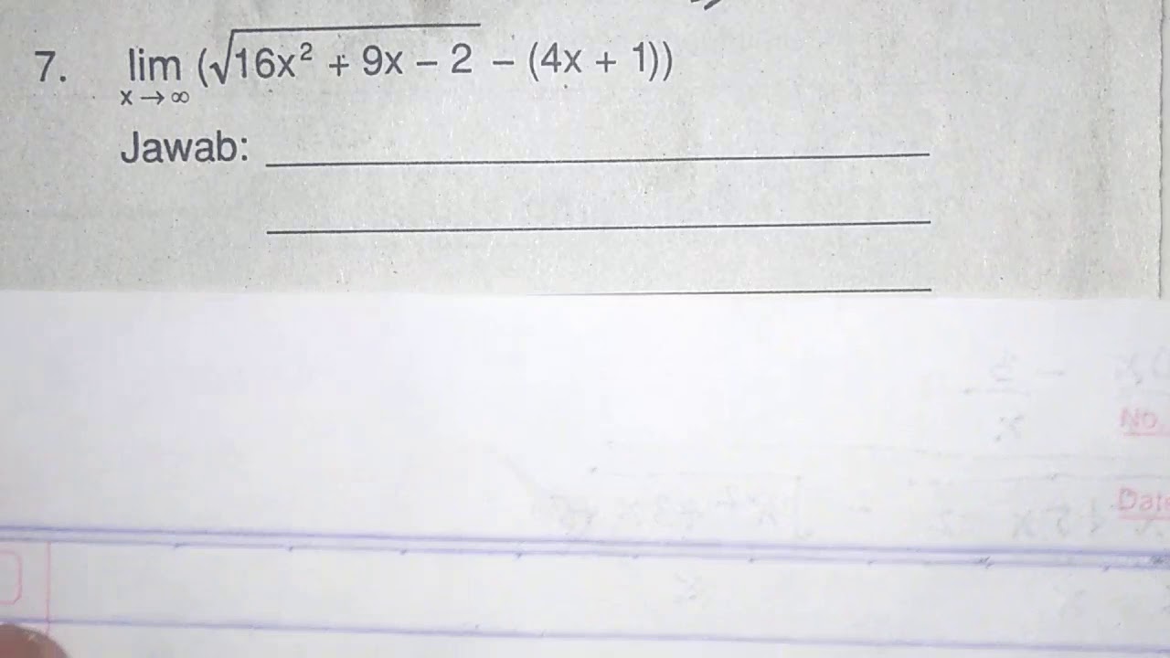 Limit Tak Hingga - Contoh Soal + Cara Cepat(2) - YouTube