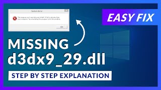 d3dx9_29.dll Missing Error | How to Fix | 2 Fixes | 2021 screenshot 4
