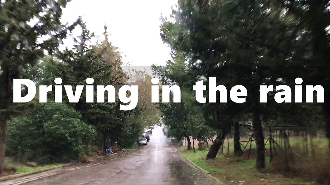 [4K]Relaxing drive in the rain in Greece|live in Greece|winter in Greece|行駛在雨中的希臘|生活在希臘|希臘的冬季來了