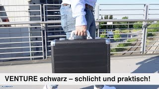 Schwarzer Aluminium-Aktenkoffer ALUMAXX VENTURE