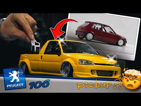 Diecast Peugeot 106 To Stance Pickup Conversion Euro