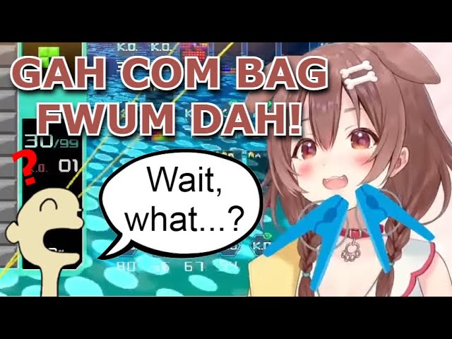 Korone Becomes Harder to Understand During Tetris 99 Punishment Game [Eng Sub? Hololive]