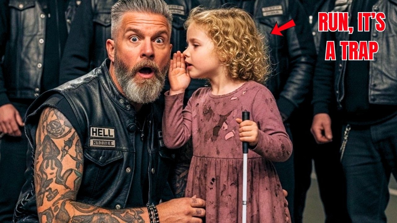 "Run, It’s a Trap" Blind A 5 Year Old Girl Saves Hells Angels Bikers — Next Day,The Changed Her Life