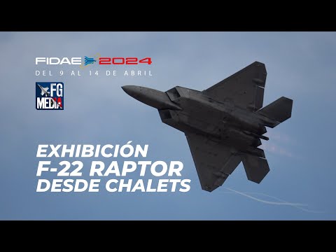 FIDAE 2024: Lockheed Martin F-22A Raptor Demoteam USAF from CHALETS